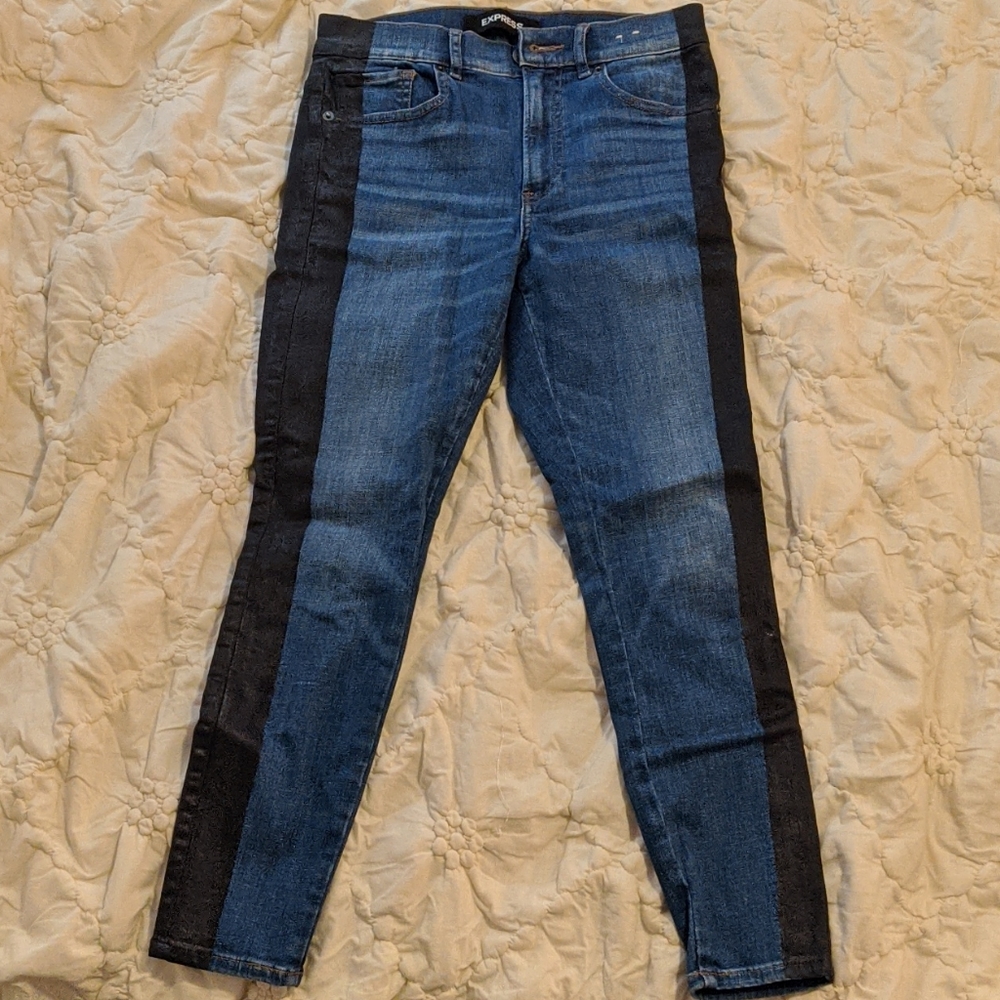 Express Hyper Stretch Ankle Legging High Rise Jean